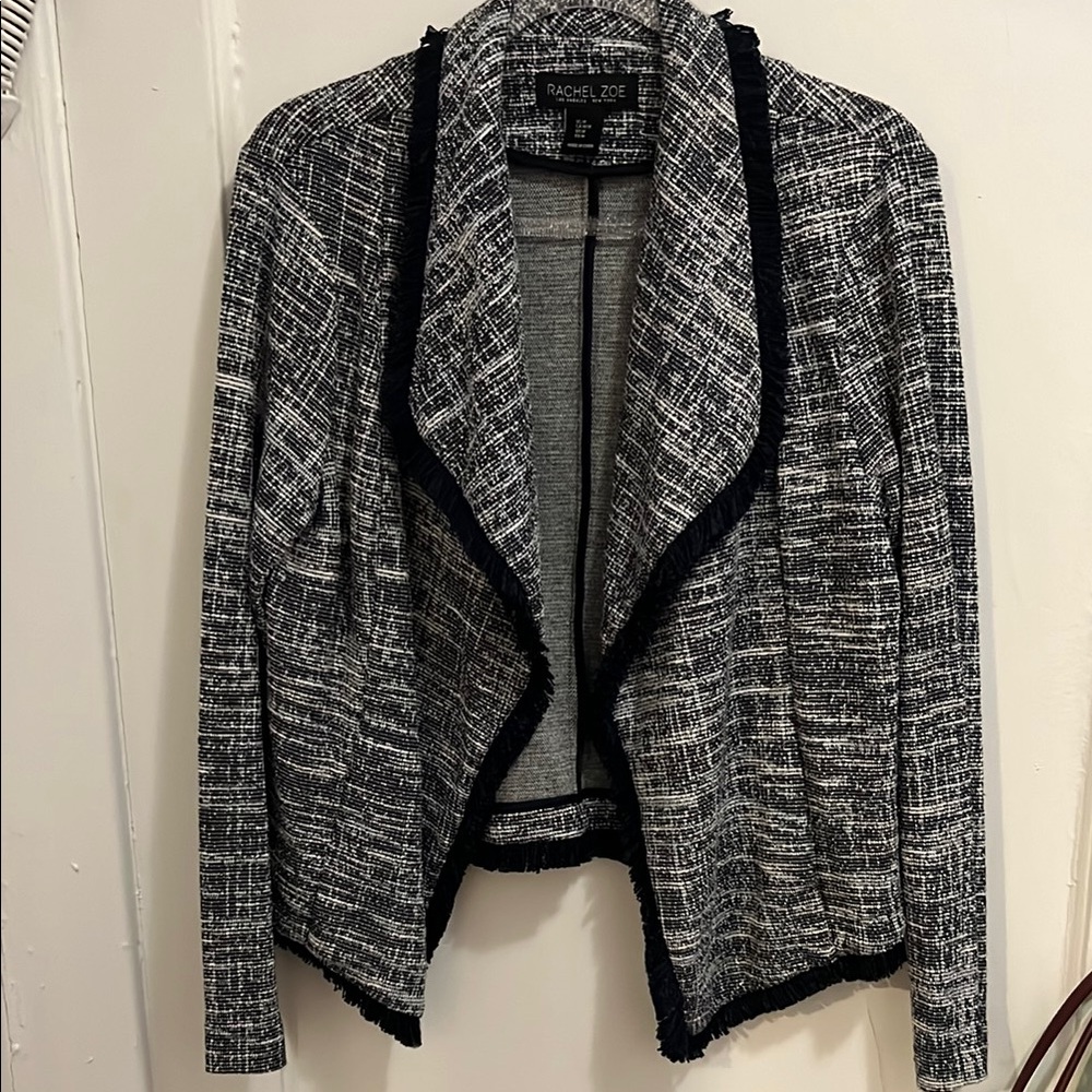 Rachel Zoe Blue and White tweed Women's blazer